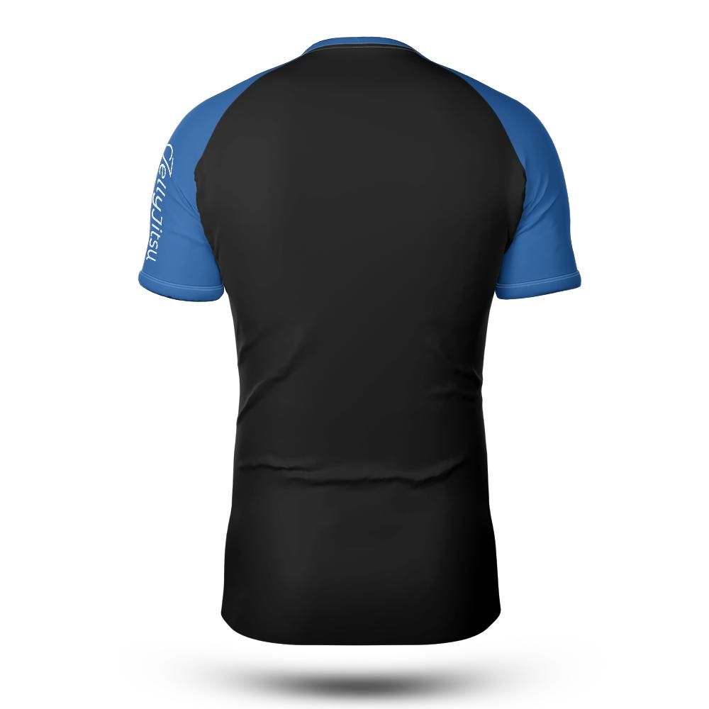 Fluid Dynamics™ Ranked Jiu-Jitsu Rashguard (Blue) – Short-Sleeve