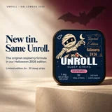 Unroll · Halloween 2026 — New tin. Same Unroll.