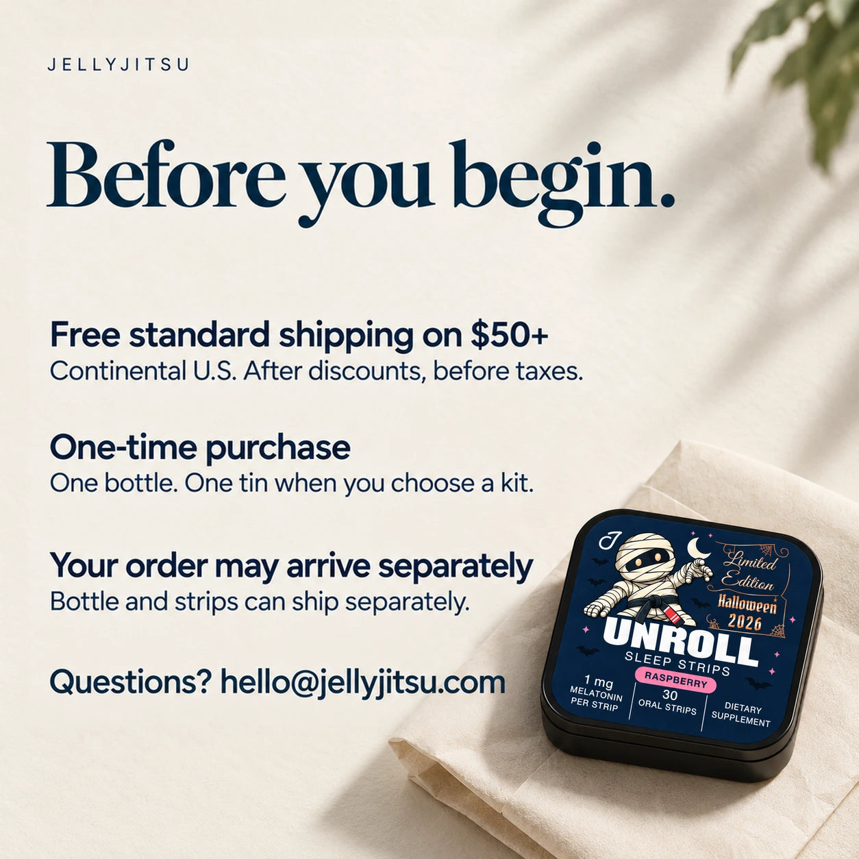 Unroll · Halloween 2026 — Before you begin