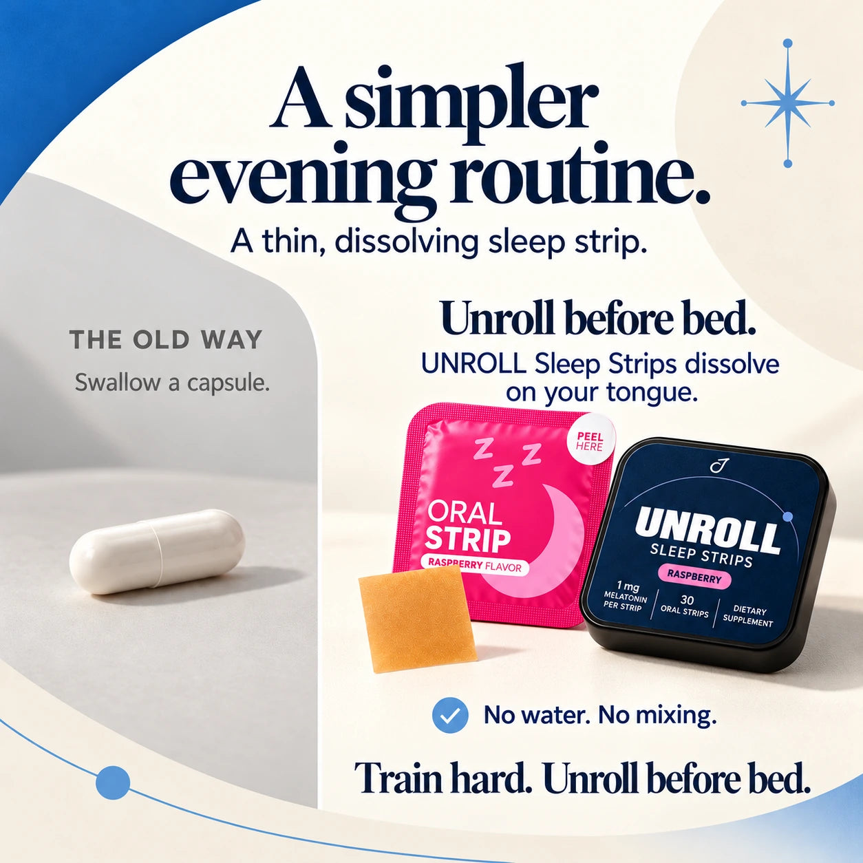 Unroll Sleep Strips — A simpler evening routine